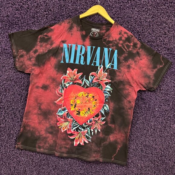 Nirvana The Heart Shaped Box In Utero Grunge Band Tie Dye 1X - Picture 3 of 4